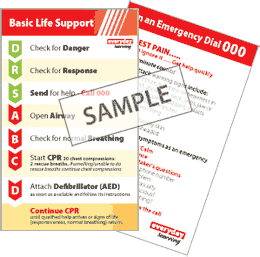 CPR reminder card
